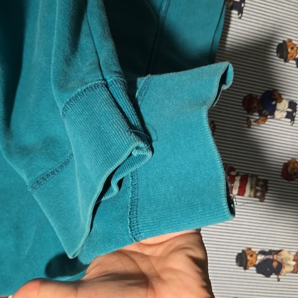 Y2K Aeropostale "AERO NYC 34th Street" Teal Hoodie - Picture 5 of 13